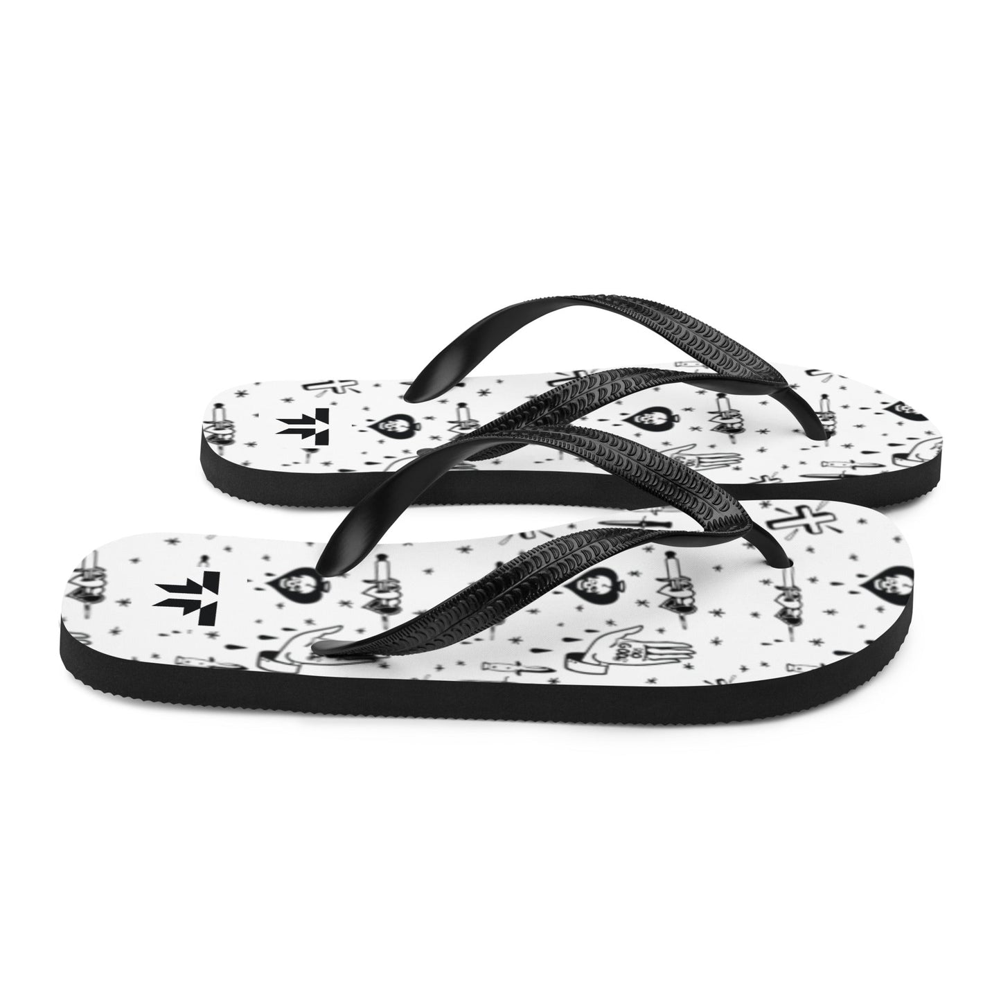 Flip - Flops - Daggers & crosses - Fliukka Clothing.