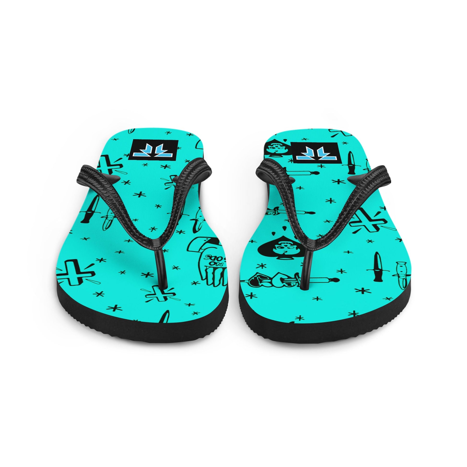 Flip - Flops - Daggers & crosses - Fliukka Clothing.