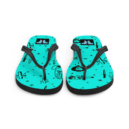 Flip - Flops - Daggers & crosses - Fliukka Clothing.