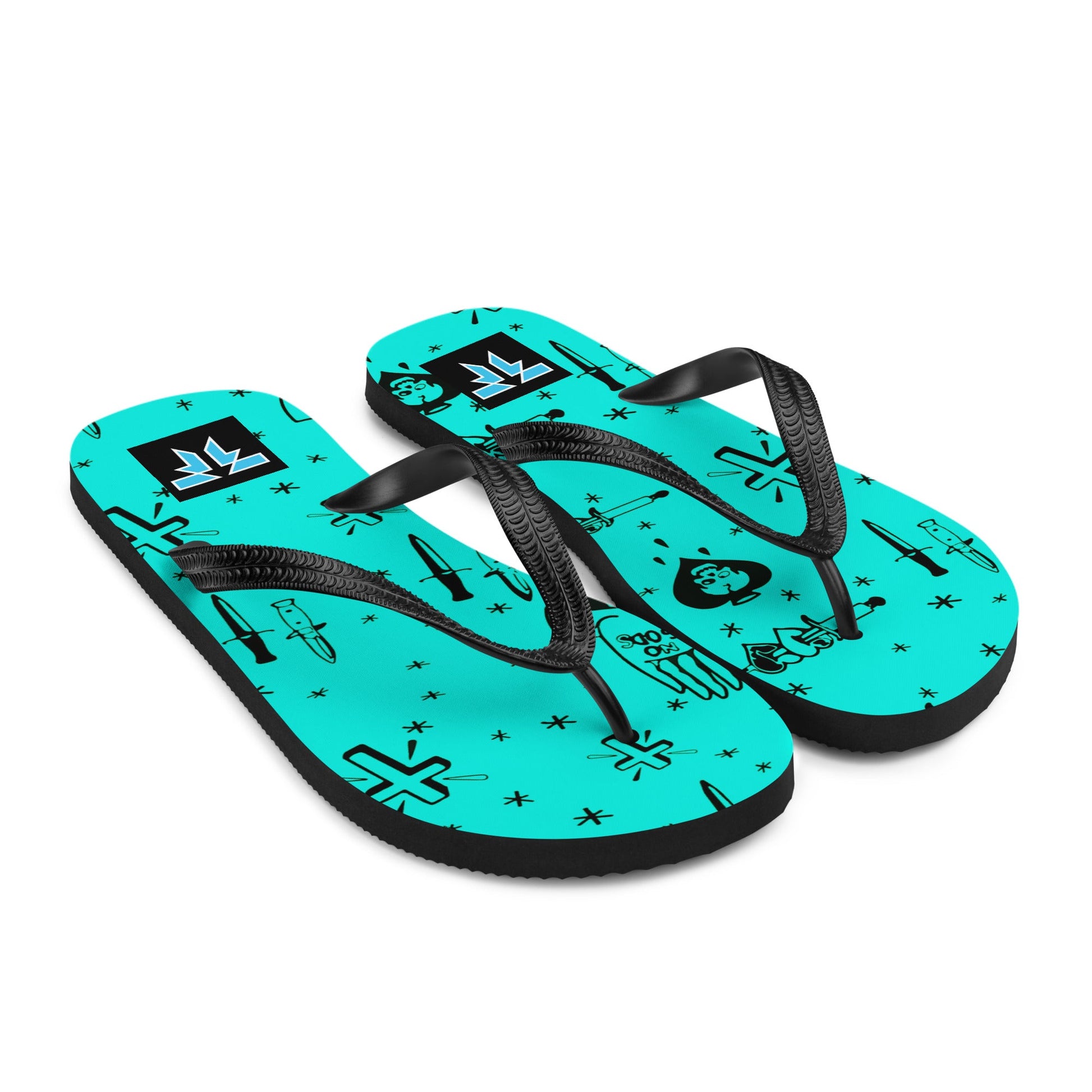 Flip - Flops - Daggers & crosses - Fliukka Clothing.