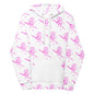 FLIUKA NEON PINK SKULL ALL OVER UNISEX HOODIE - Fliukka