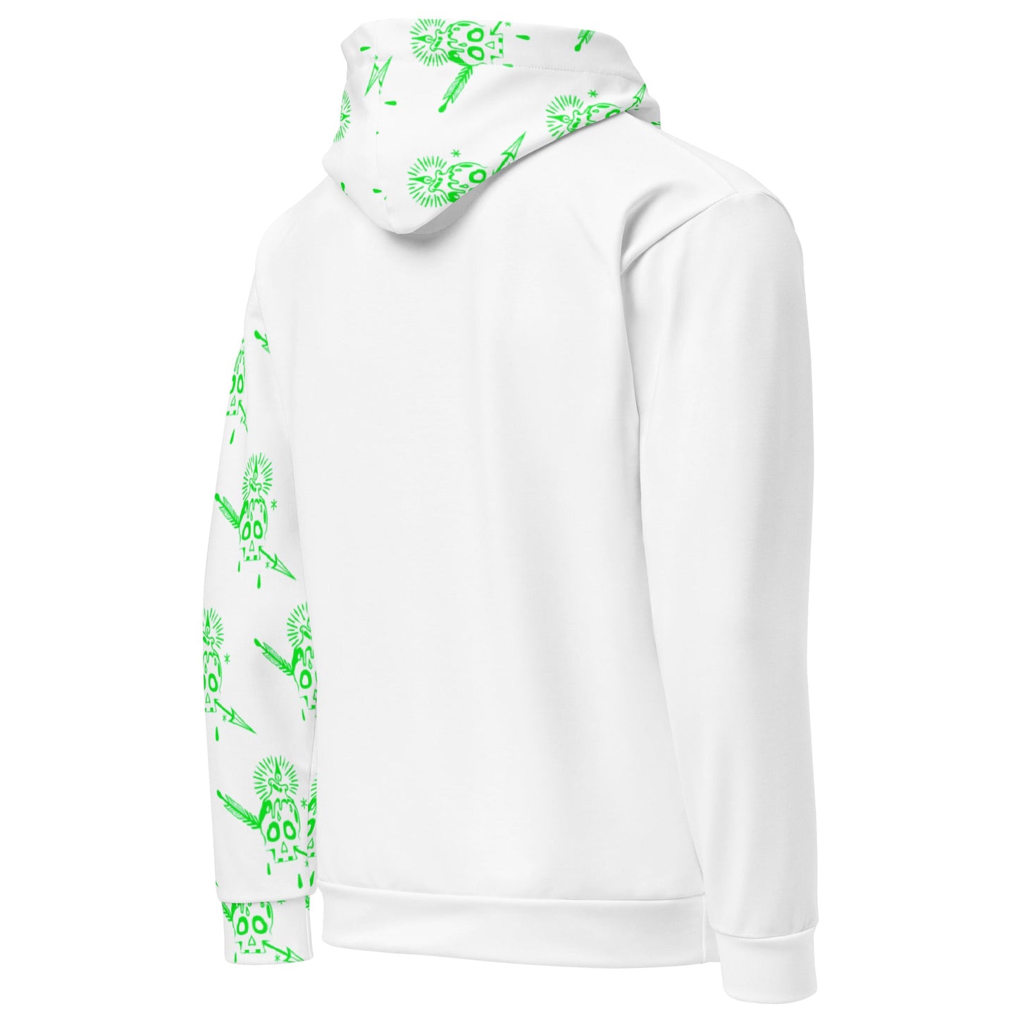 FLIUKKA NEONGREEN SKULL LIMITED EDITION UNISEX HOODIE - Fliukka