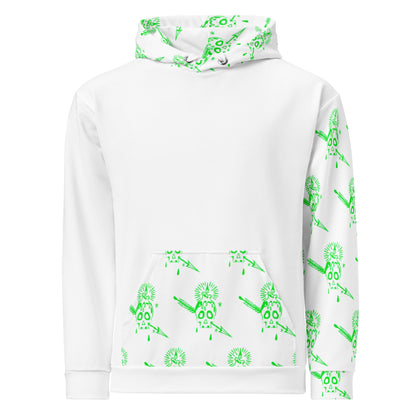 FLIUKKA NEONGREEN SKULL LIMITED EDITION UNISEX HOODIE - Fliukka