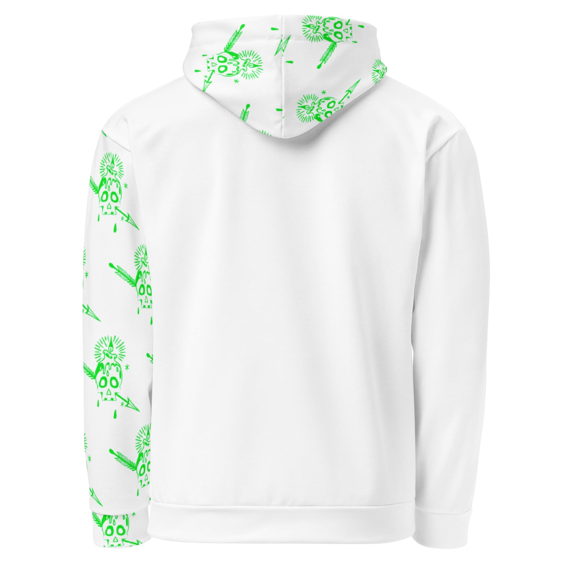 FLIUKKA NEONGREEN SKULL LIMITED EDITION UNISEX HOODIE - Fliukka