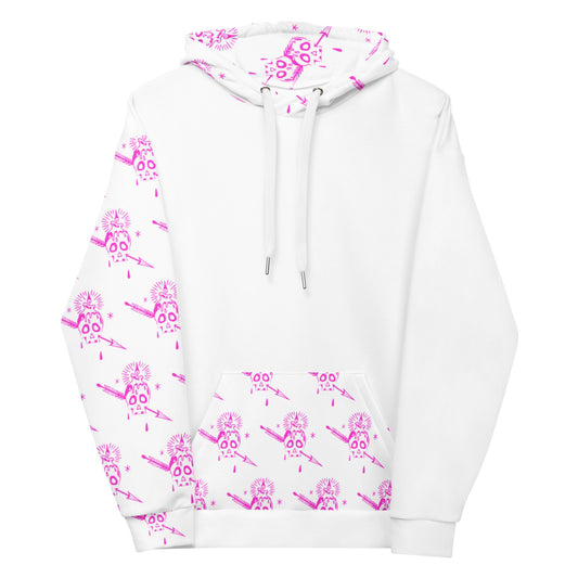 FLIUKKA PINK LIMITED EDITION SKULL UNISEX HOODIE - Fliukka