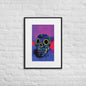 Matte Paper Framed Poster With Mat - Calavera 0.01 - Fliukka street wear.