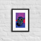 Matte Paper Framed Poster With Mat - Calavera 0.01 - Fliukka street wear.