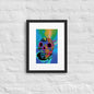 Matte Paper Framed Poster With Mat - Calavera 0.02 - Fliukka street wear.