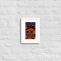 Matte Paper Framed Poster With Mat - Psychedelic skull 0.2 - Fliukka street wear.