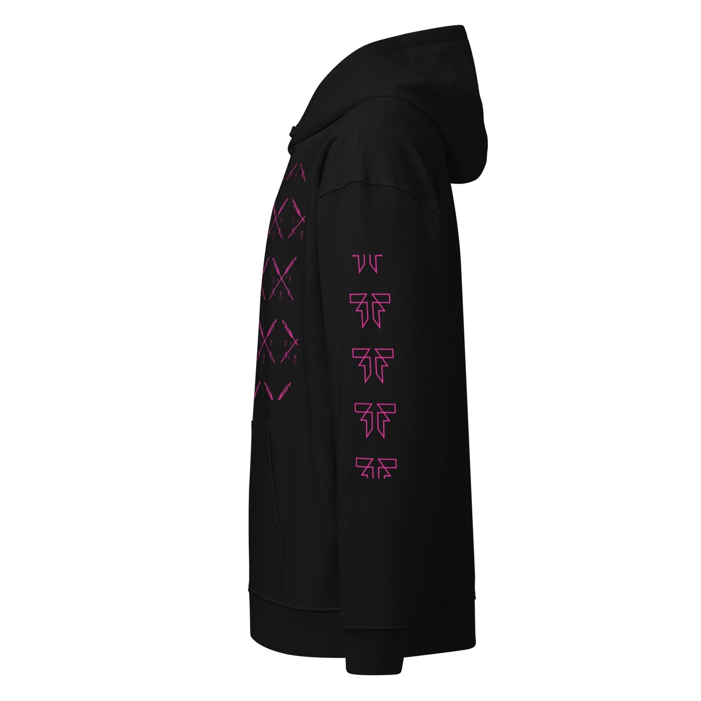 Men organic relaxed hoodie - S K 8 - Fliukka street wear.