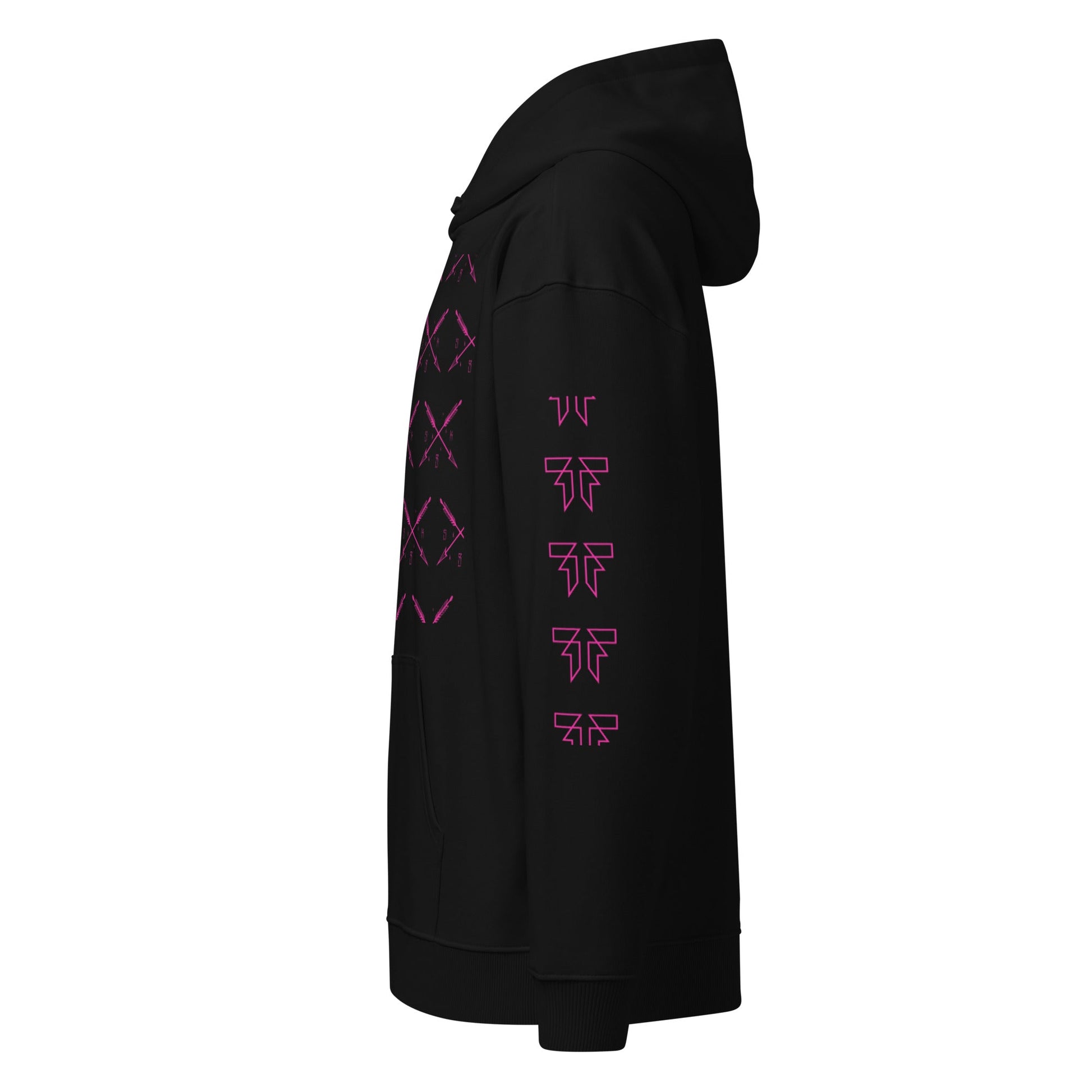 Men organic relaxed hoodie - S K 8 - Fliukka street wear.