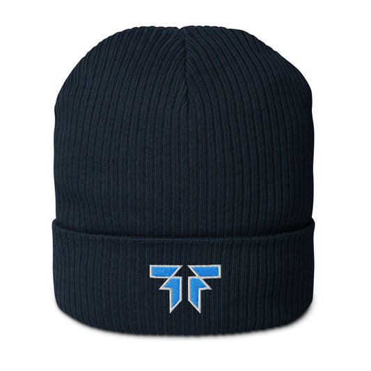 Organic ribbed beanie - Fliukka logo - Fliukka street wear.