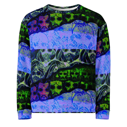 Unisex all over - Psychedelic skull 0.2 - Fliukka street wear.