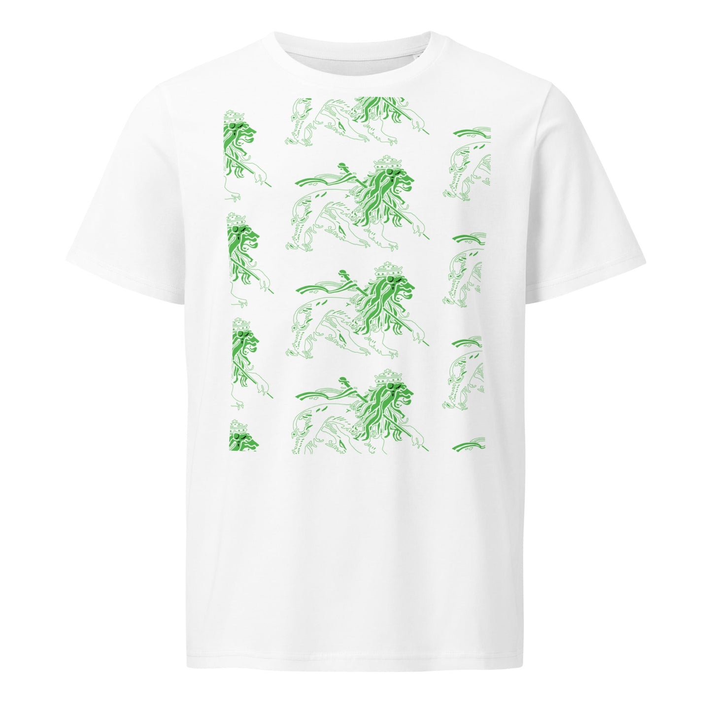 Unisex organic mid - light t-shirt Lion - Fliukka Clothing.