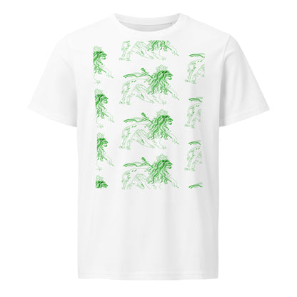 Unisex organic mid - light t-shirt Lion - Fliukka Clothing.