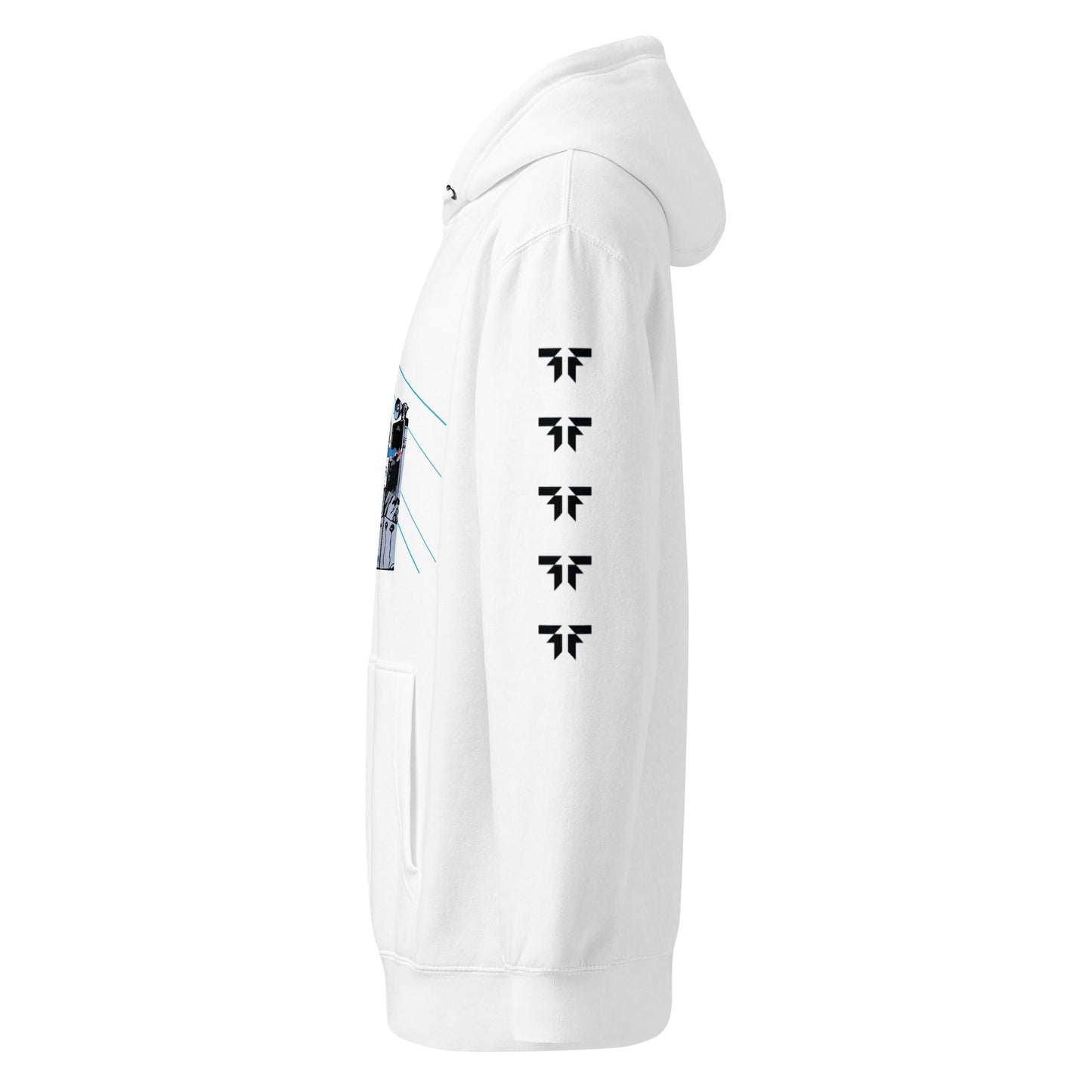 Unisex premium mid - weight hoodie - Fliukka street wear.