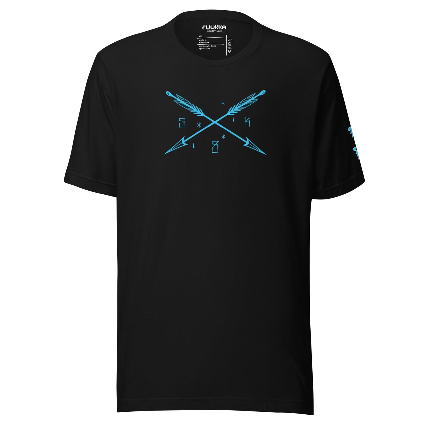 Unisex t-shirt - SK8 (skate) black - Fliukka Clothing.