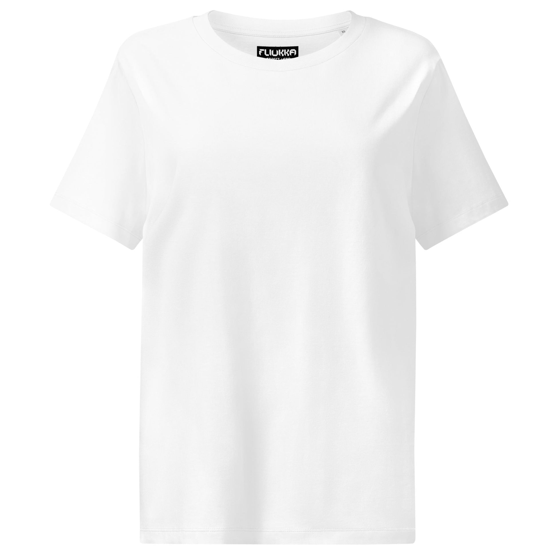 Women’s organic ribbed neck t-shirt - Fliukka street wear.