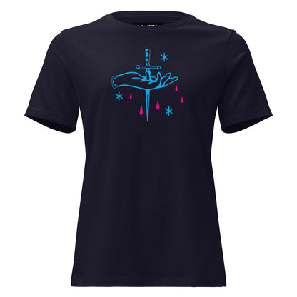 Women's relaxed t-shirt - Bleed the Stars - Fliukka street wear.