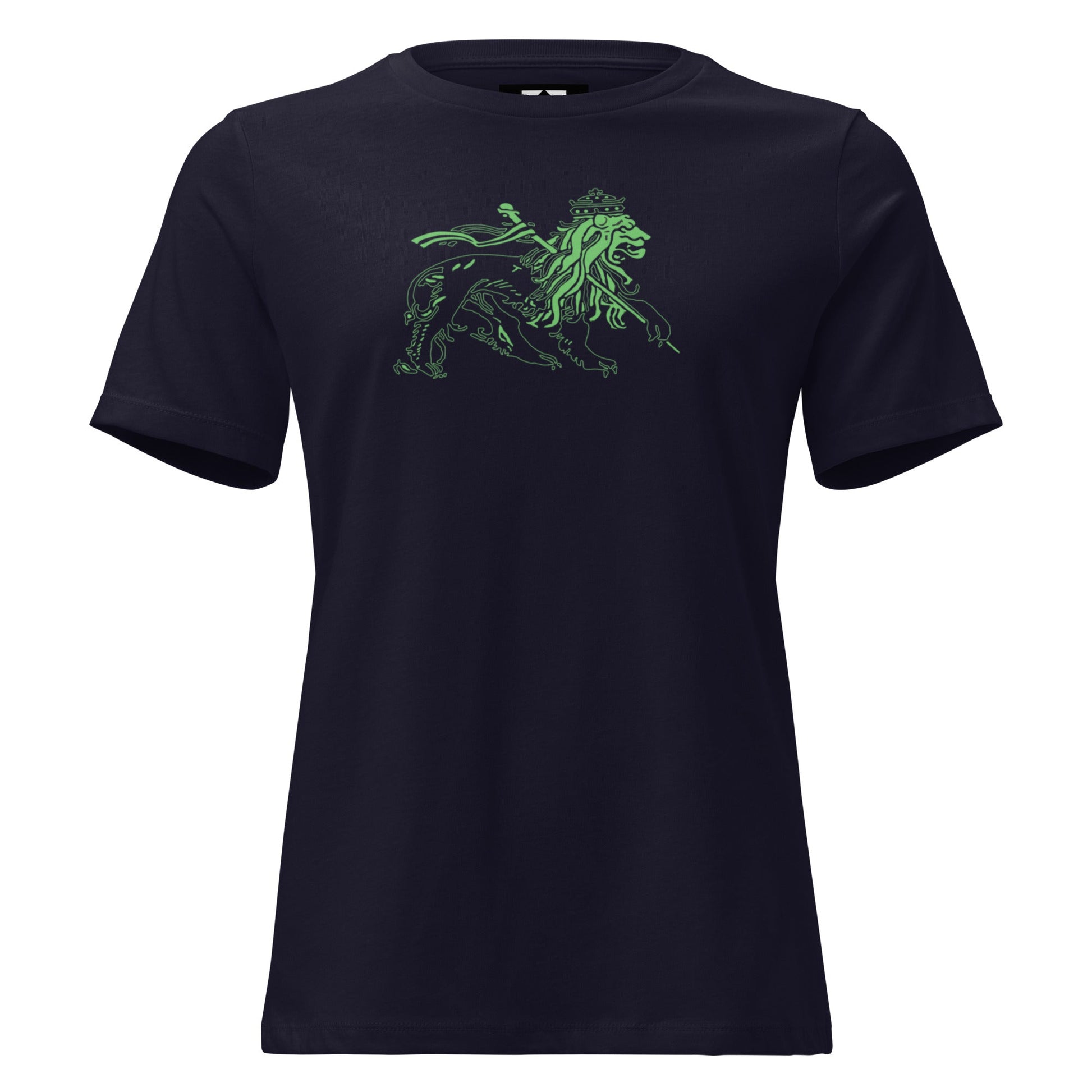 Women's Relaxed T-Shirt - Lion green - Fliukka Clothing